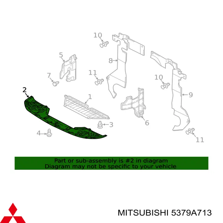 Protector, parachoques delantero para Mitsubishi Eclipse (GK)