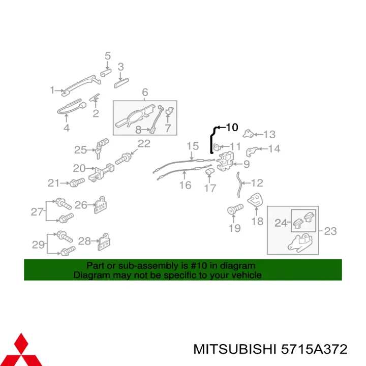  Mitsubishi 5715A372 precio, desde  