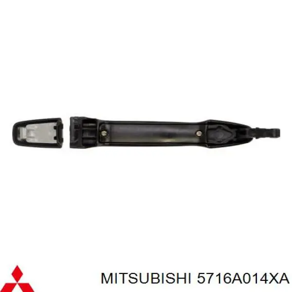 Tirador de puerta exterior derecho delantero/trasero para Mitsubishi Lancer (CSW)