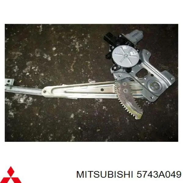 5743A049 Mitsubishi mecanismo de elevalunas, puerta trasera izquierda