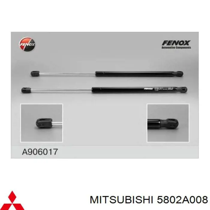 Amortiguador de maletero Mitsubishi 5802A008 precio, desde 16,15 EUR