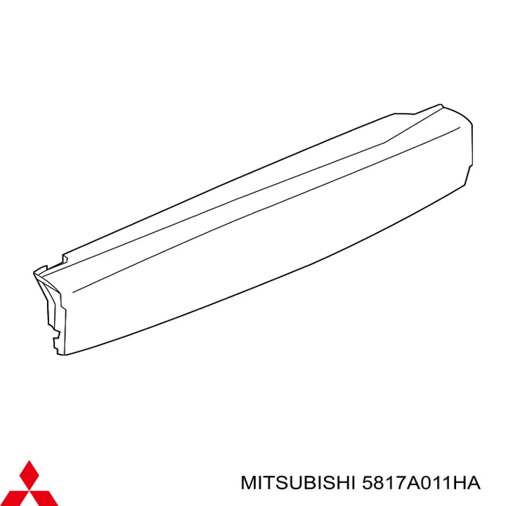 Moldura de puerta de maletero Mitsubishi 5817A011HA