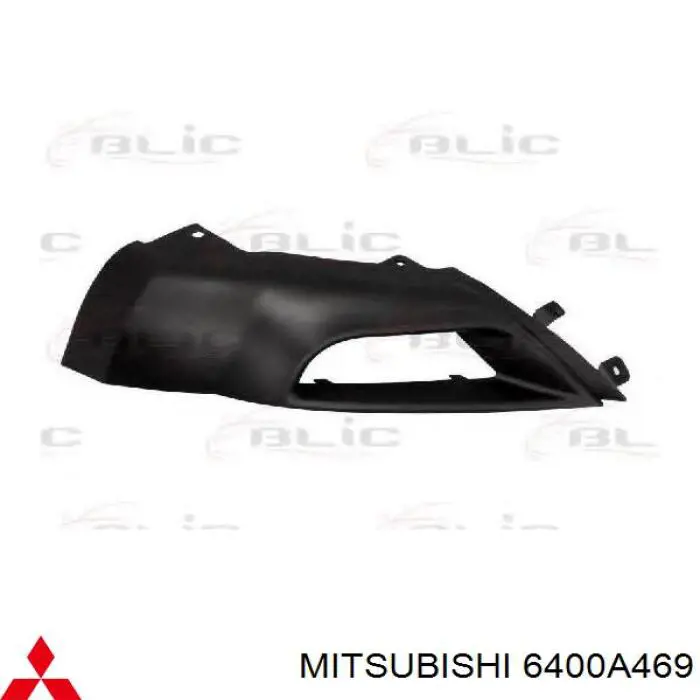 6400A469 Mitsubishi protector para parachoques delantero izquierdo