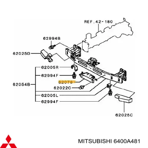 Deflector de parachoques delantero para Mitsubishi Outlander (CWW)