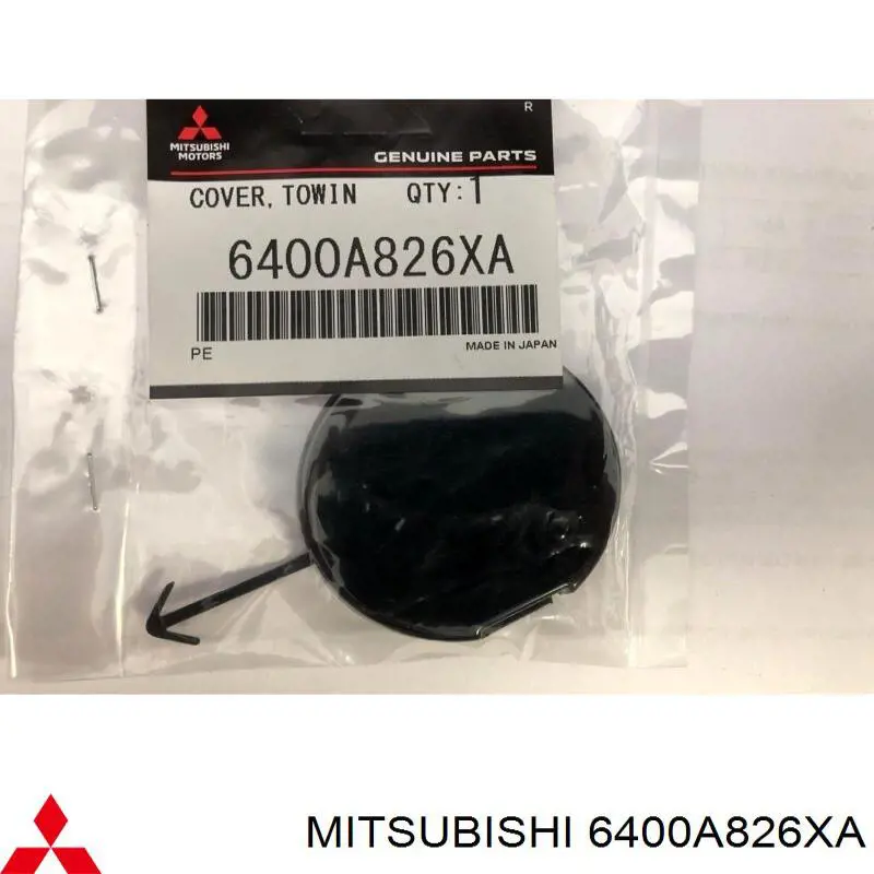 Cobertura de parachoques, enganche de remolque, delantera para Mitsubishi Lancer (CY_A, CZ_A)