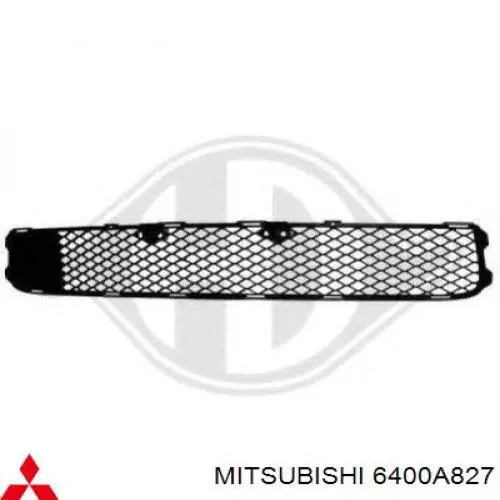 Comprar 6400A827 Mitsubishi Rejilla central del parachoques delantero