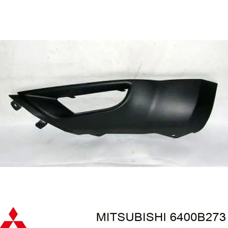 6400B273 Mitsubishi protector para parachoques delantero izquierdo