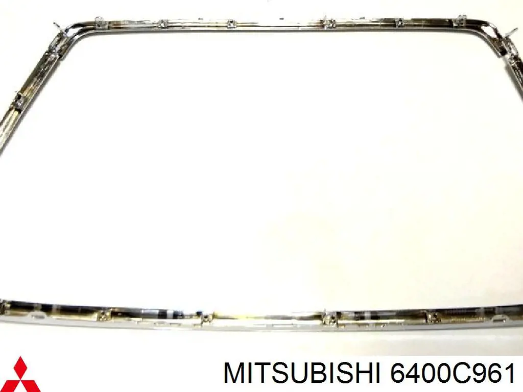 Listón embellecedor/protector, parachoques delantero central para Mitsubishi ASX (GA)