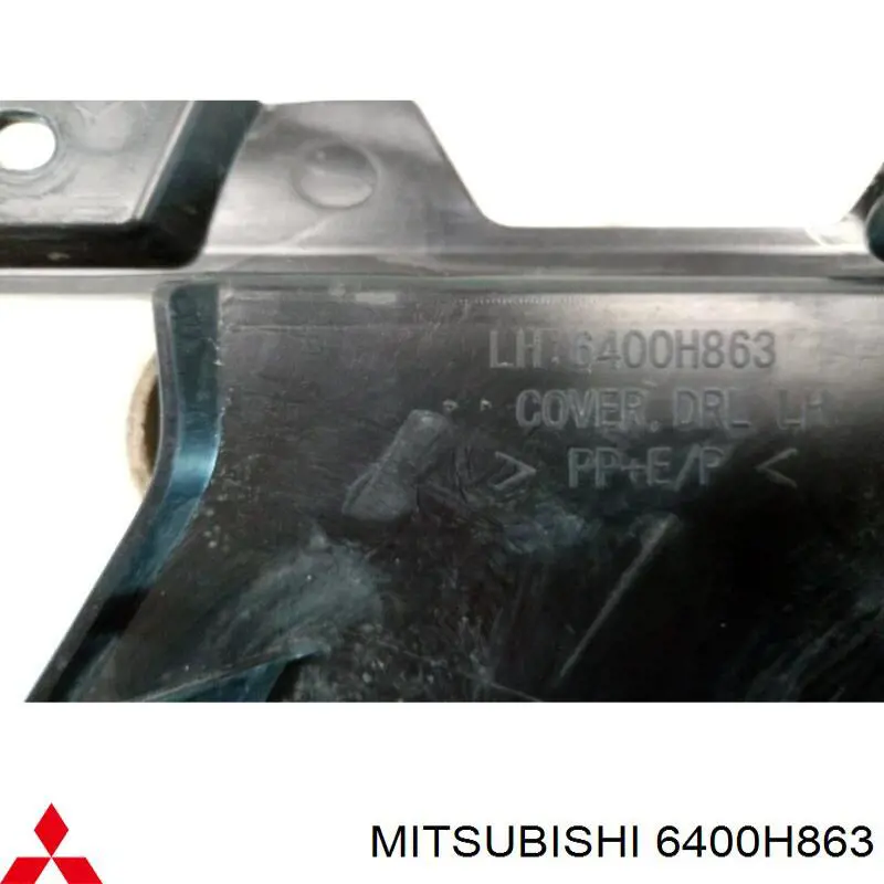 Listón embellecedor/protector, parachoque delantero izquierdo para Mitsubishi ASX (GA)