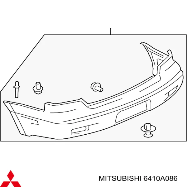 6410A088WA Mitsubishi parachoques trasero