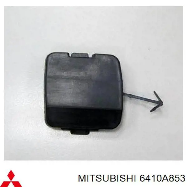 6410A853 Mitsubishi cobertura de parachoques, enganche de remolque, trasera