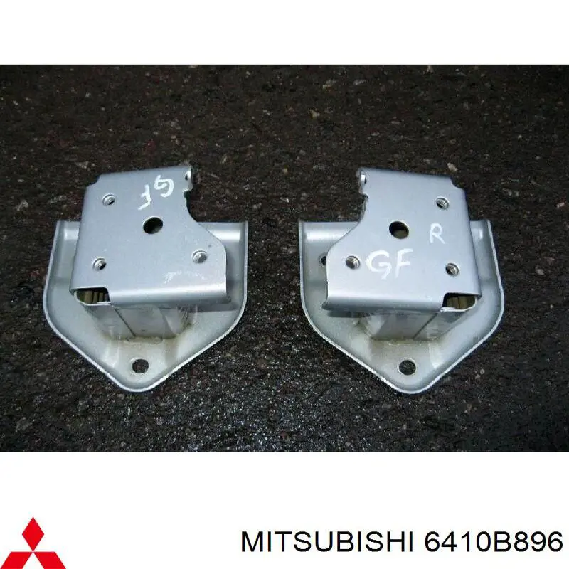 6410B896 Mitsubishi soporte amplificador para parachoques trasero