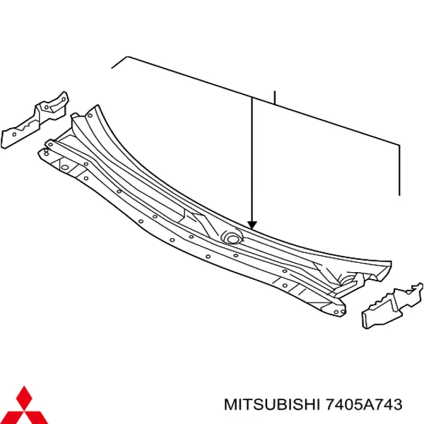 7405A743 Mitsubishi parrilla