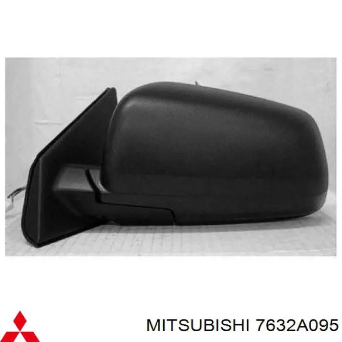 7632A095 Mitsubishi espejo retrovisor izquierdo
