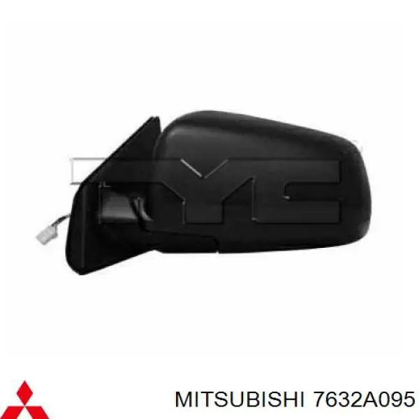 Espejo de retrovisor izquierdo 7632A095 Mitsubishi