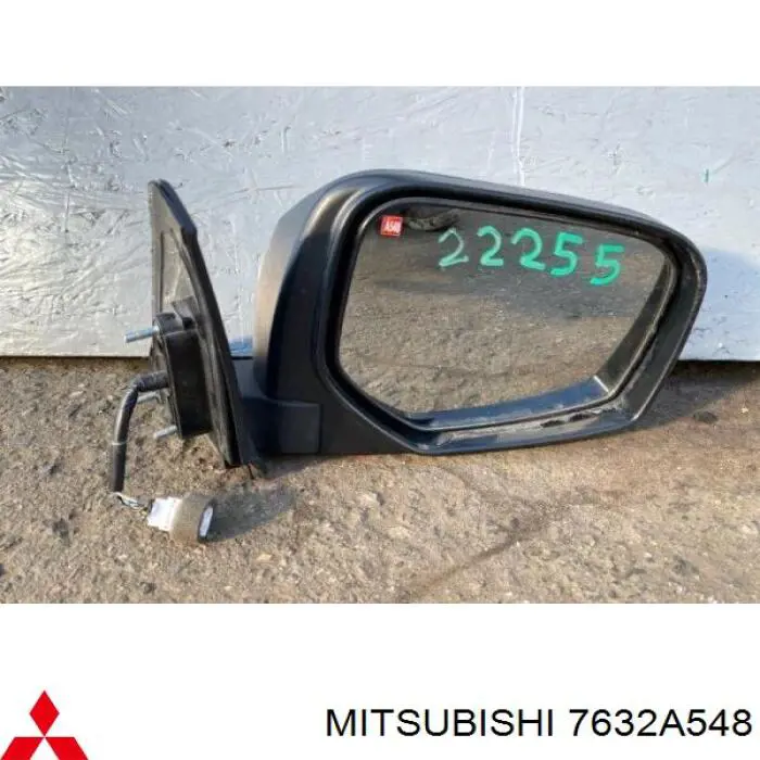 7632A548 Mitsubishi espejo retrovisor derecho