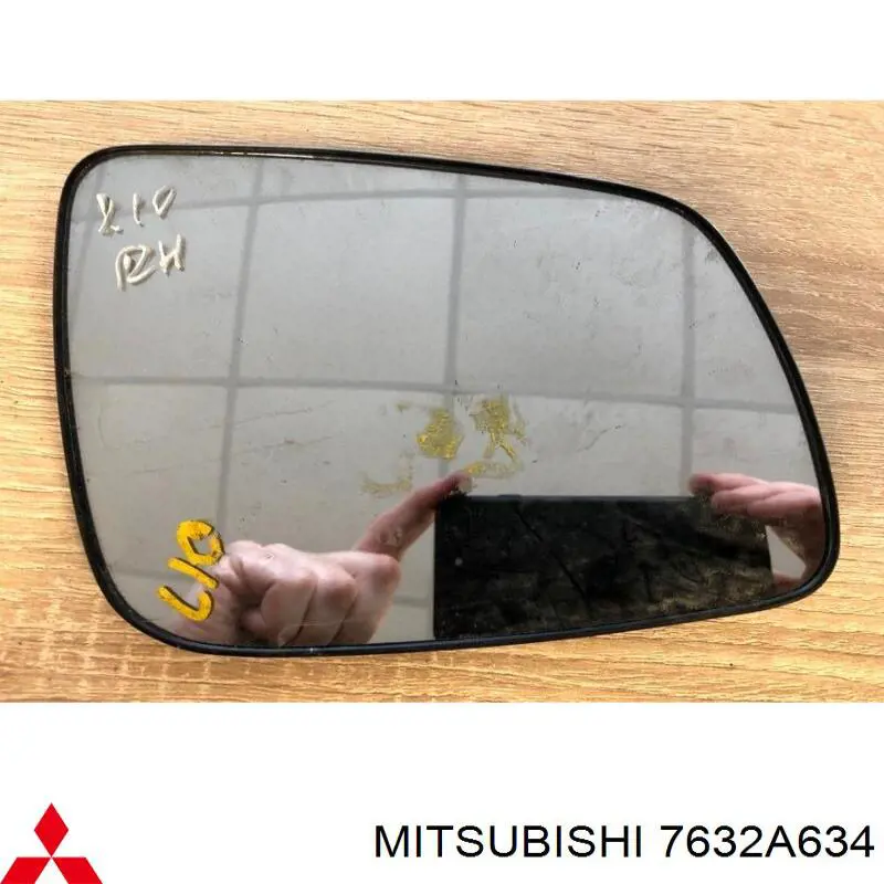 Comprar 7632A634 Mitsubishi Cristal de espejo retrovisor derecho