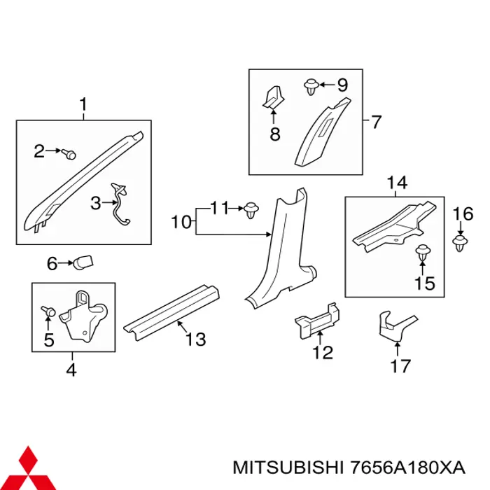 7656A180XA Mitsubishi