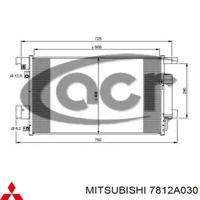 Comprar 7812A030 Mitsubishi Condensador de aire acondicionado