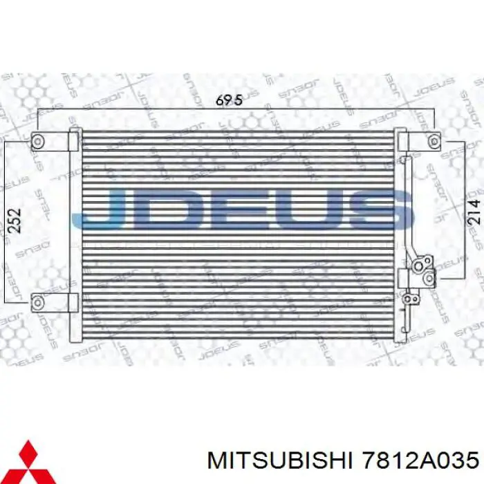 7812A035 Mitsubishi condensador aire acondicionado