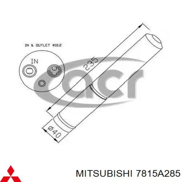 7815A285 Mitsubishi receptor-secador del aire acondicionado