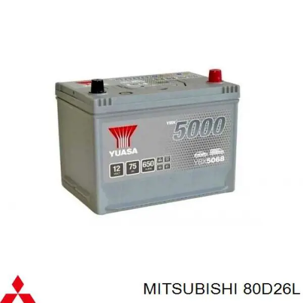 Batería de Arranque Mitsubishi (80D26L)