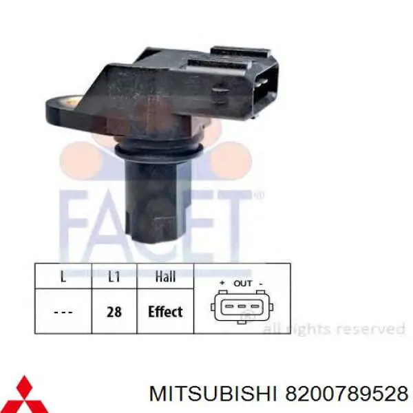 Sensor de posición del árbol de levas Renault Espace 4 JK0