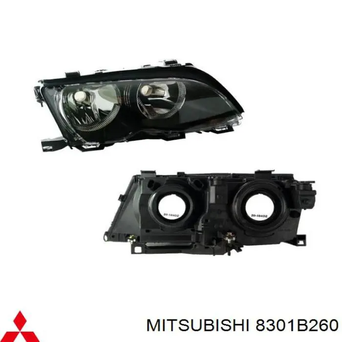 Faro derecho 8301B260 Mitsubishi
