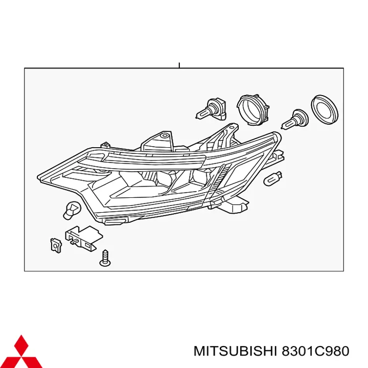 8301C980 Mitsubishi faro derecho