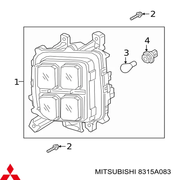 Luz antiniebla izquierda para Mitsubishi ASX (GA)