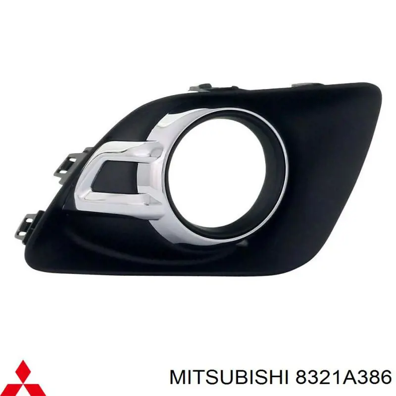 8321A386 Mitsubishi embellecedor, faro antiniebla derecho