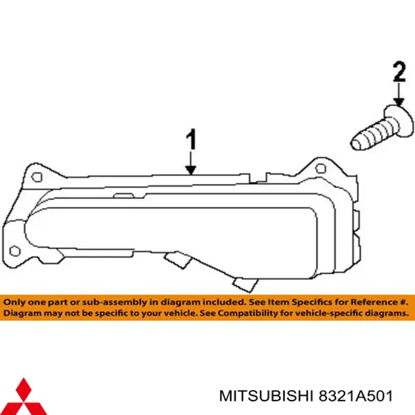 Comprar 8321A501 Mitsubishi Luz antiniebla izquierdo