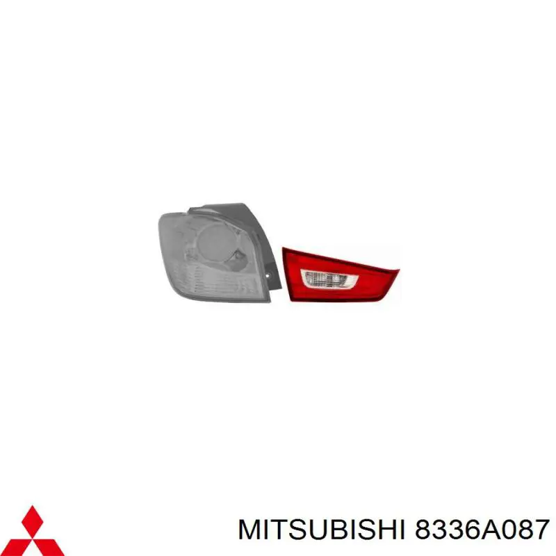Piloto posterior interior izquierdo para Mitsubishi ASX (GA)