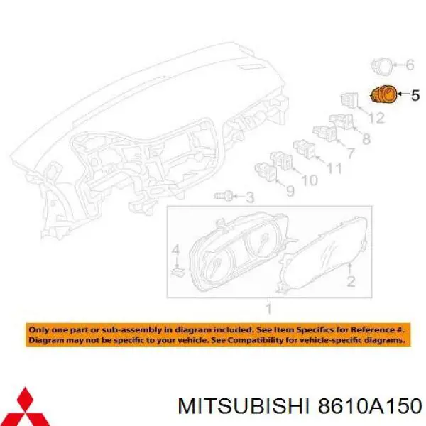 Boton De Arranque De El Motor para Mitsubishi Outlander (GF, GG)