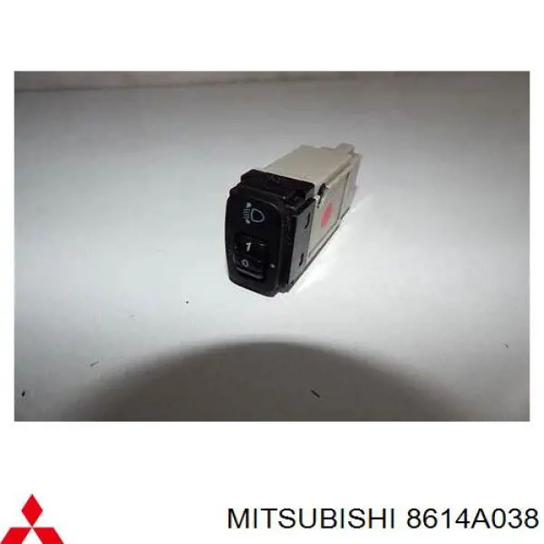 Botón de elemento de regulación, regulación del alcance de faros para Mitsubishi Outlander (CW)