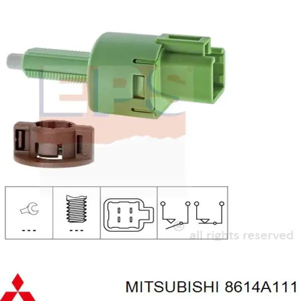 Interruptor de luz de freno Mitsubishi 8614A111 precio, desde 8,76 EUR