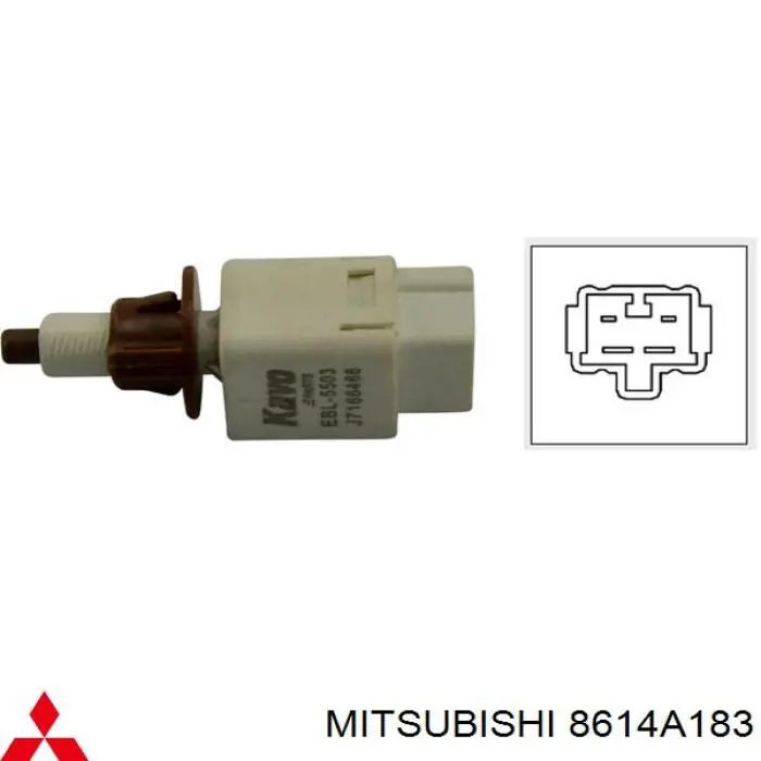 8614A183 Mitsubishi interruptor luz de freno