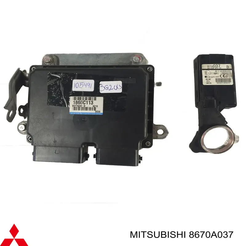 8670A037 Mitsubishi antena ( anillo de inmovilizador)