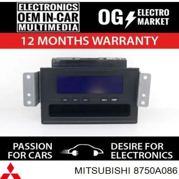 8750A086 Mitsubishi pantalla multifuncion