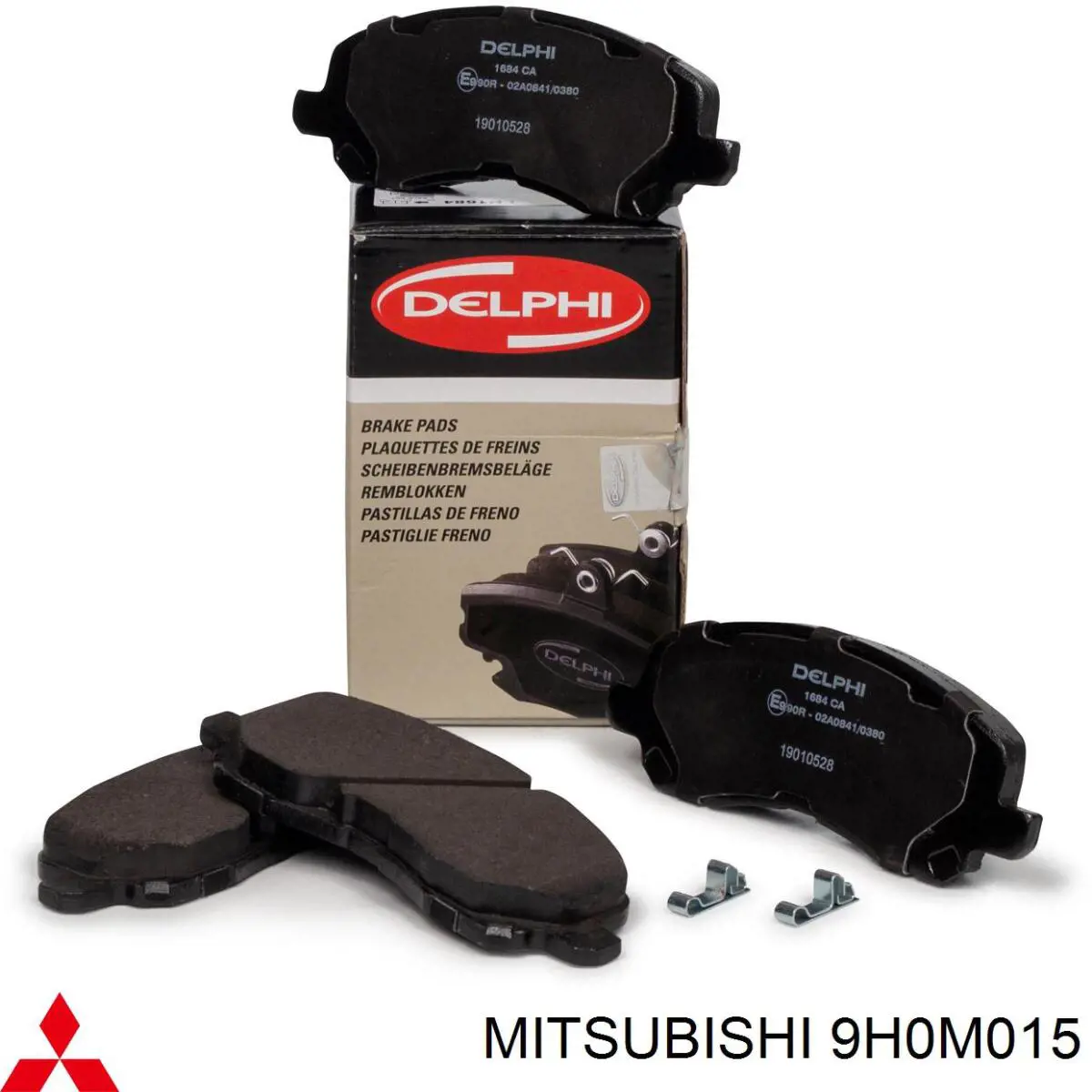 9H0M015 Mitsubishi pastillas de freno delanteras