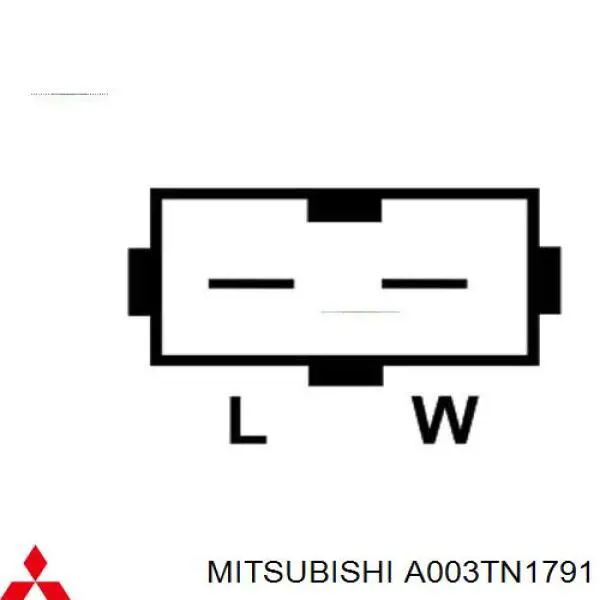 A003TN1791 Mitsubishi alternador