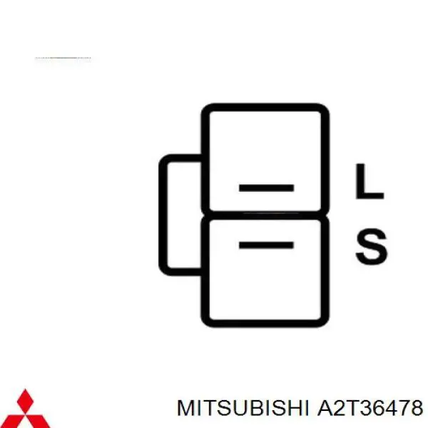 A2T36478 Mitsubishi alternador