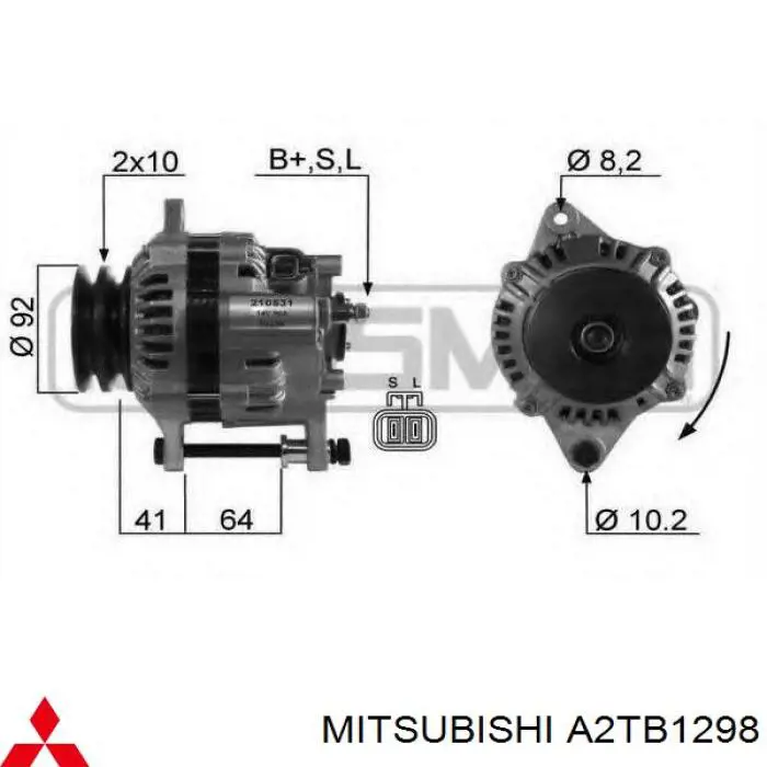 Comprar A2TB1298 Mitsubishi Dynamo