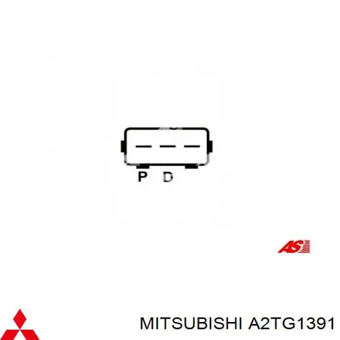 Alternador A2TG1391 Mitsubishi