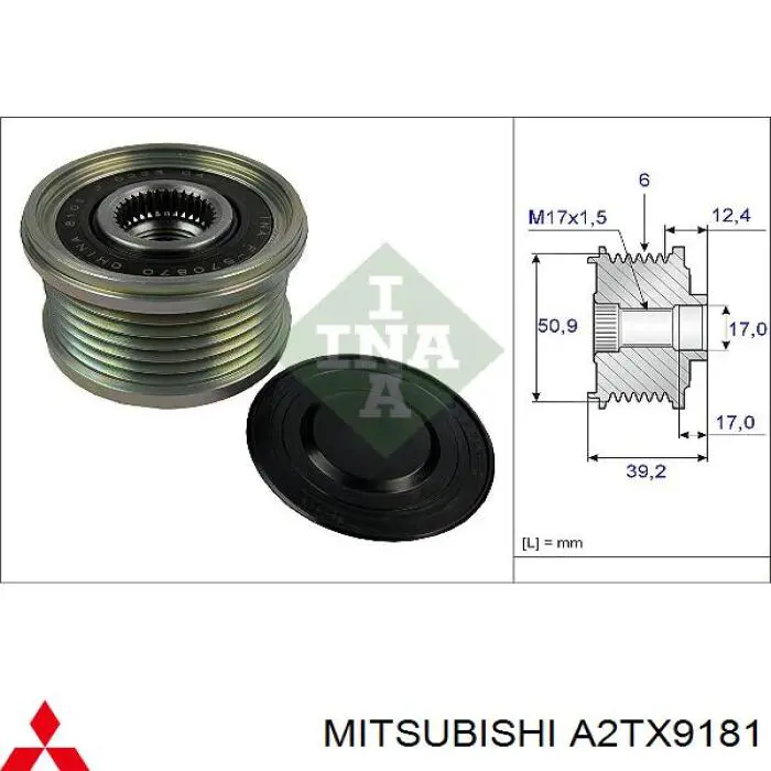 A2TX9181 Mitsubishi alternador