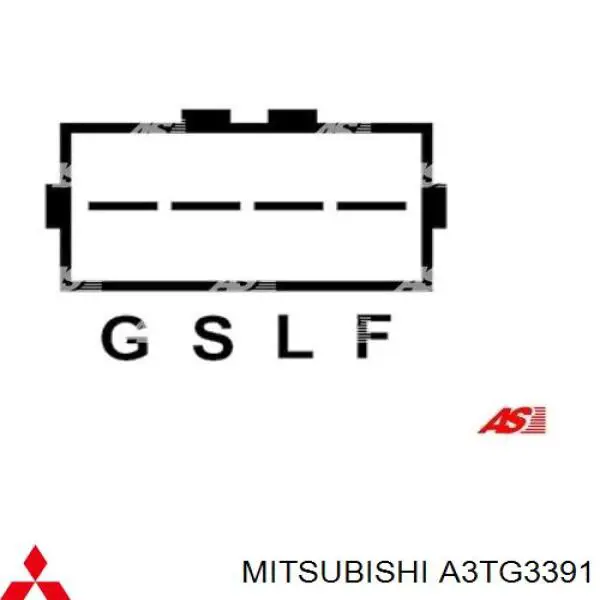 A3TG3391 Mitsubishi alternador