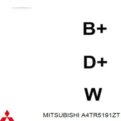 A4TR5191ZT Mitsubishi alternador