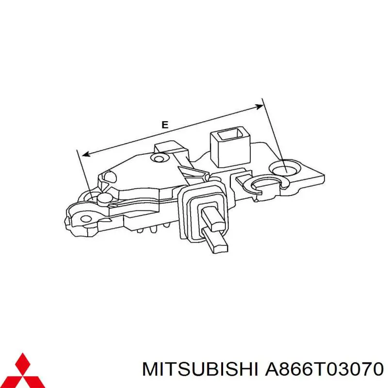 A866T03070 Mitsubishi regulador de rele del generador (rele de carga)