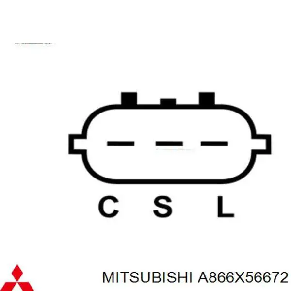 A866X56672 Mitsubishi regulador del alternador