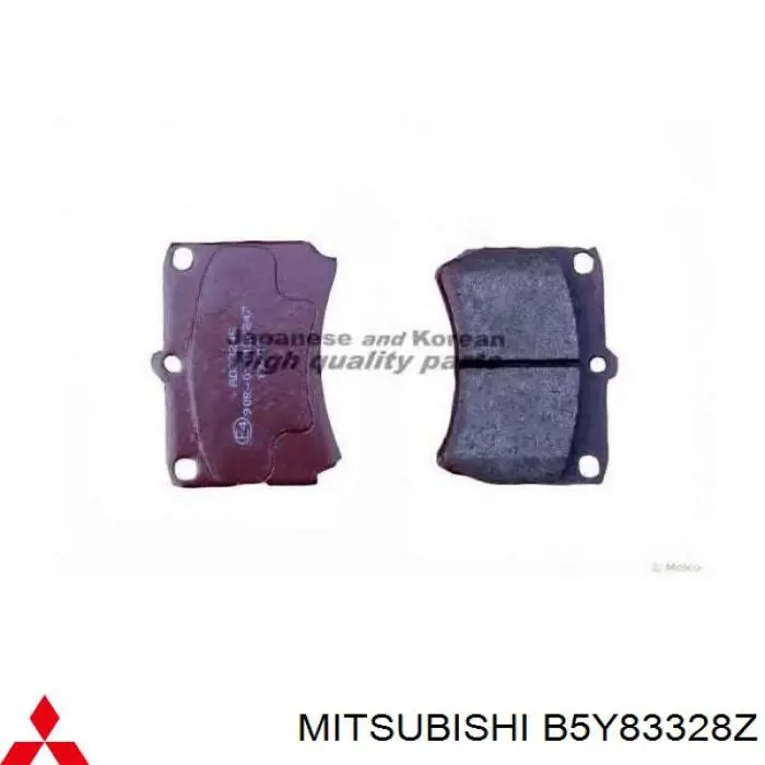 B5Y83328Z Mitsubishi pastillas de freno delanteras